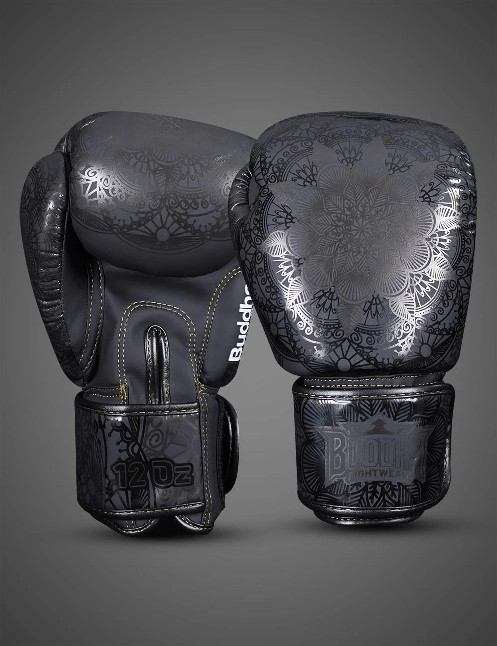 GUANTES BUDDHA DARK MANDALA NEGRO - Imagen 2